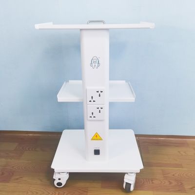 স্টেইনলেস স্টীল ডেন্টাল ক্লিনিক ট্রলি কার্ট মোবাইল কার্ট ইউনিট অন্তর্নির্মিত সকেট সঙ্গে