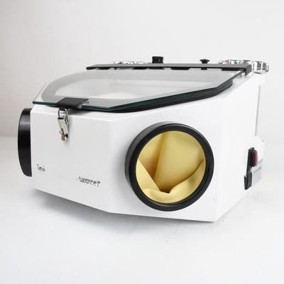 ডাবল ট্যাঙ্ক ডেন্টাল ল্যাব স্যান্ডব্লাস্টার চীনামাটির মুকুট পলিশিং ডেন্টাল অগ্রভাগ বালি বিস্ফোরণ