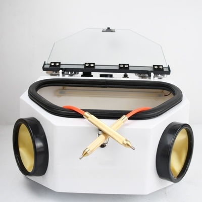 ডাবল ট্যাঙ্ক ডেন্টাল ল্যাব স্যান্ডব্লাস্টার চীনামাটির মুকুট পলিশিং ডেন্টাল অগ্রভাগ বালি বিস্ফোরণ