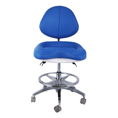 Soft Leather Dentist Stool Unique Comfortable Seat Adjustable Height Dentist Chair With Wheels