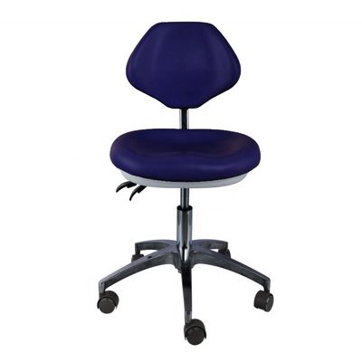 Dental Clinic Doctor Assistant Stool Pu Leather Comfortable Seat Blue Color Dentist Stool