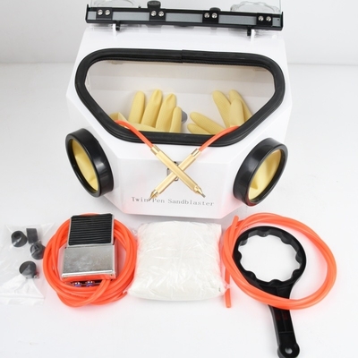 LED লাইট ডেন্টাল স্যান্ডব্লাস্টার দুই পেন ডেন্টাল ল্যাব সরঞ্জাম ডেন্টাল স্যান্ডব্লাস্টিং মেশিন