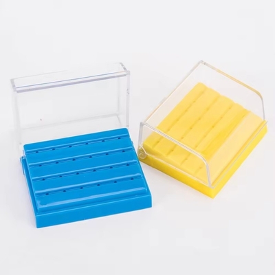 24 গর্তের ডেন্টাল ডিসইনফেকশন বার বক্স বিভিন্ন রঙের ডায়মন্ড বার হোল্ডার প্লাস্টিকের ডেন্টাল বার হোল্ডার