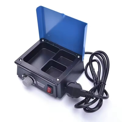 3 স্লট মোম হিটার পাত্র ডেন্টাল ল্যাব মোম পাত্র 13.5x12.8x5.3cm