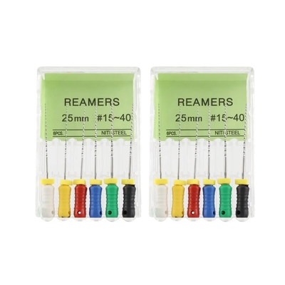 গুণমান গ্যারান্টিযুক্ত ডেন্টাল ফাইল হ্যান্ড ব্যবহার 25mm # 15-40 স্টেইনলেস স্টীল ডেন্টাল রিমার্স ফাইল