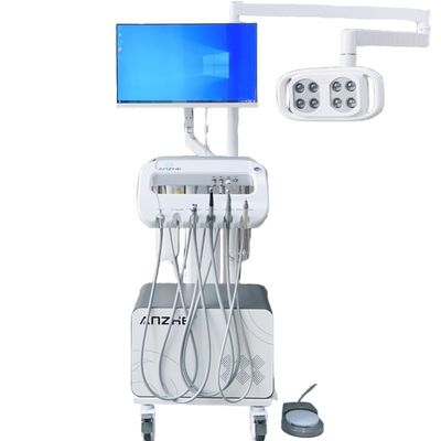 পেশাদার মোবাইল ডেন্টাল ইউনিট কার্ট ভেটেরিনারি ডেন্টাল টার্বাইন ইউনিটের জন্য এয়ার কমপ্রেসর সহ পোষা প্রাণী চিকিৎসার মোবাইল কার্ট