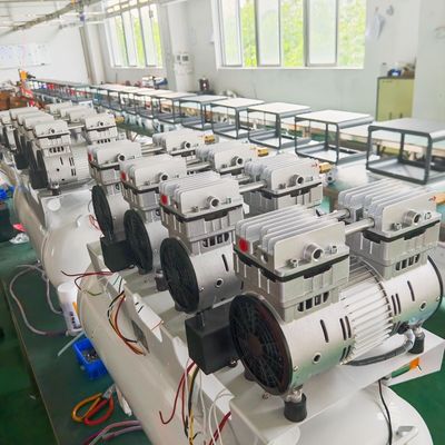 3.5HP তেল মুক্ত ডেন্টাল এয়ার কম্প্রেসার এয়ার ড্রায়ার সহ 3 মোটর কম শব্দ 65dB এয়ার কম্প্রেসার চিকিৎসা ব্যবহারের জন্য