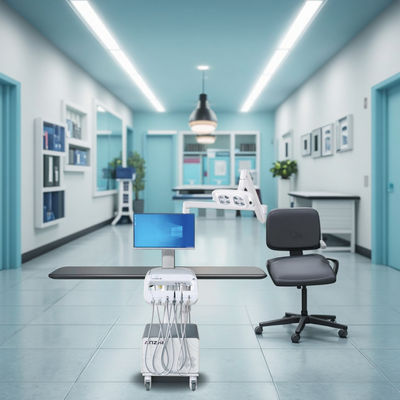 আনঝে ফ্যাক্টরি ডেন্টাল ট্রিটমেন্ট কার্ট 550W মোবাইল ডেন্টাল কার্ট এলইডি অপারেশন লাইট সহ 220V পোর্টেবল ডেন্টাল ট্রলি