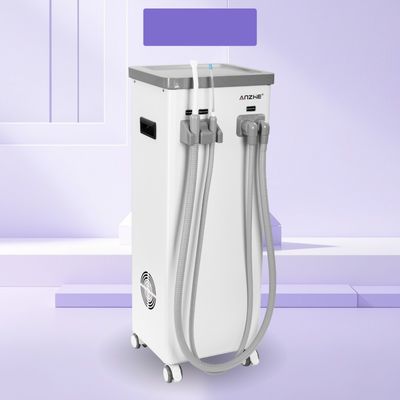 মোবাইল ডেন্টাল সাকশন ইউনিট উইথ ডার্টি ওয়াটার ট্যাঙ্ক অটোমেটিক ড্রেনেজ ডেন্টাল স্যালাইভা ইজেক্টর সাকশন 800L পার মিনিট সাকশন মেশিন