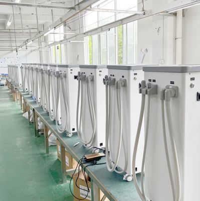 মোবাইল ডেন্টাল সাকশন ইউনিট উইথ ডার্টি ওয়াটার ট্যাঙ্ক অটোমেটিক ড্রেনেজ ডেন্টাল স্যালাইভা ইজেক্টর সাকশন 800L পার মিনিট সাকশন মেশিন