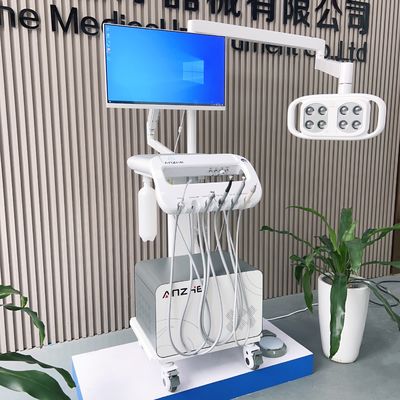Portable Dental Unit Veterinary Medical Equipments Animal Dental Operation Trolley with Air Compressor and Surgical Light