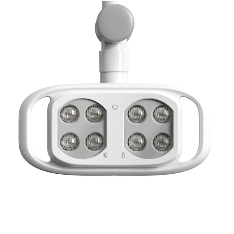 কাস্টম শ্যাডোলেস ডেন্টাল চেয়ার ল্যাম্প ৮ আইস ডেন্টাল ইউনিট এলইডি লাইট উইথ সেন্সর