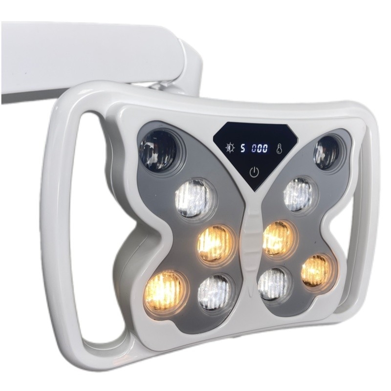 70000 LUX ডেন্টাল অপারেশন ল্যাম্প ১০ বাল্ব বাটারফ্লাই আকৃতির সার্জিক্যাল ল্যাম্প ডেন্টাল ইউনিটের জন্য