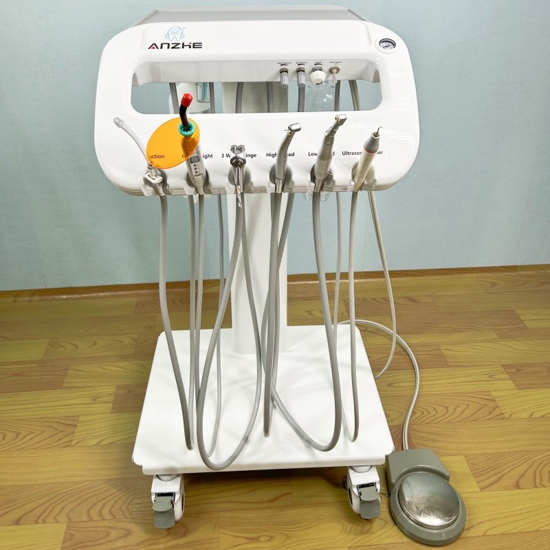 Light Weight Dental Mobile Unit With 4 Universal Wheel Simple Design Dental Treatment Carts
