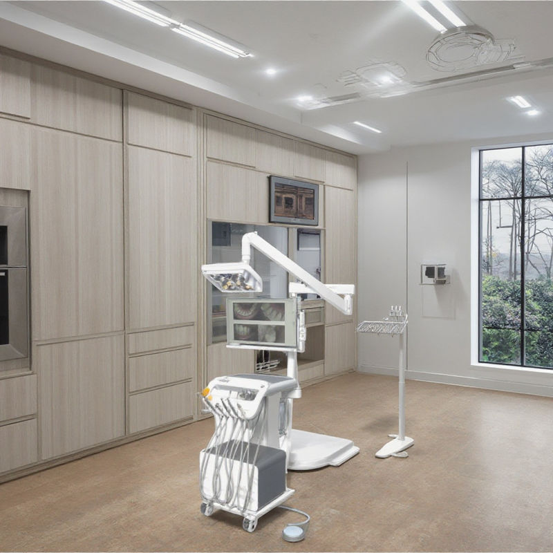 উচ্চ-শ্রেণীর ডেন্টাল ডেলিভারি ইউনিট, প্রজাপতি আকারের এলইডি অপারেশন লাইট সহ ডেন্টাল ক্লিনিক মোবাইল ডেন্টাল কার্ট পোর্টেবল ডেন্টাল ইউনিট