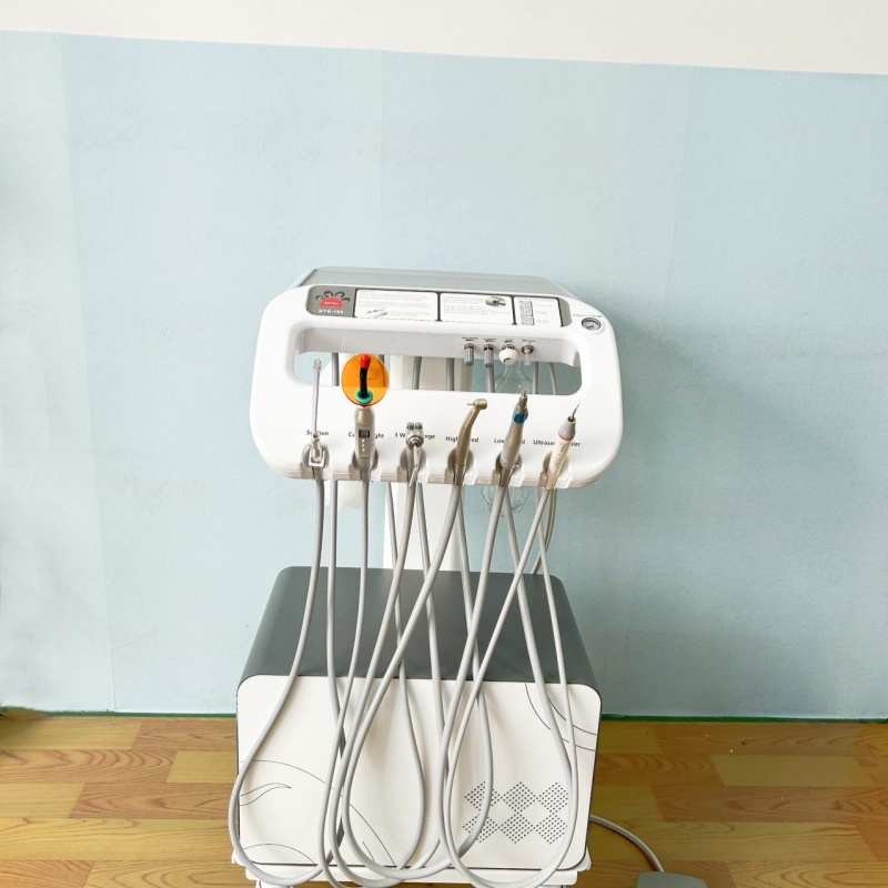 ফোশন কারখানা 550W পোর্টেবল ডেন্টাল ইউনিট সেরা বিক্রেতা মোবাইল ডেন্টাল চিকিত্সা ট্রলিবাস বৈদ্যুতিক মোবাইল ডেন্টাল কার্ট