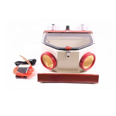 দুটি পেন ডেন্টাল পলিশিং স্যান্ডব্লাস্টার ওরাল ক্লিনিং ডেন্টাল স্যান্ডব্লাস্টার ক্যাবিনেট সহ