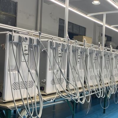 ভালো দাম ড্যান্টাল মোবাইল কার্ট 550W এয়ার কম্প্রেসার সহ পোর্টেবল ডেন্টাল ইউনিট ইচ্ছায় সরান মোবাইল ডেন্টাল টারবাইন ইউনিট অনলাইন