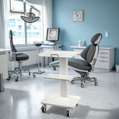 ভালো দাম ডেন্টাল ক্লিনিক মোবাইল ইন্সট্রুমেন্ট কার্ট ব্রেক ক্যাসটার অন্তর্নির্মিত সকেট ডেন্টাল পোর্টেবল ট্রলিবাস কার্ট অনলাইন