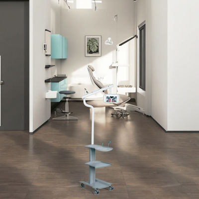 ভালো দাম উচ্চ দক্ষতা সম্পন্ন দাঁত সাদা করার মেশিন নীল লাল বেগুনি ৩ রঙের ডেন্টাল দাঁত ব্লিচিং লাইট মোবাইল কার্টের সাথে অনলাইন