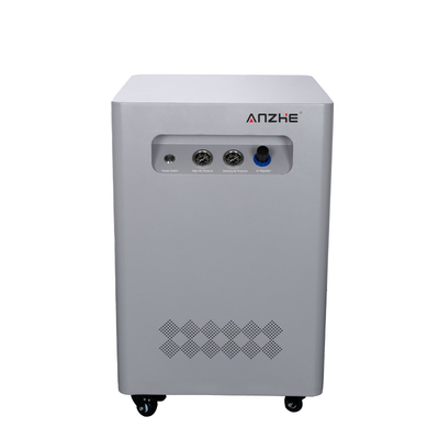 আইএসও অনুমোদিত ডেন্টাল কম্প্রেসার নীরব ক্যাবিনেটের সাথে বহনযোগ্য তেল মুক্ত এয়ার কম্প্রেসার বক্স সহ গেরি রঙ নীরব কম্প্রেসার