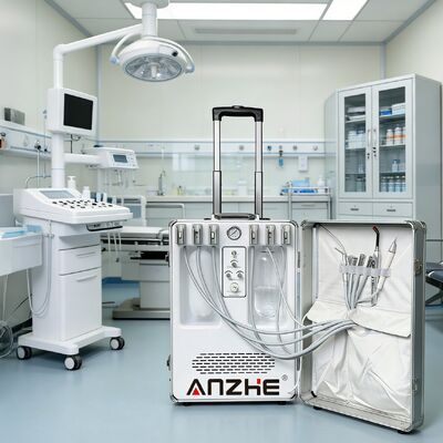 ভালো দাম এয়ার কম্প্রেসার সহ CE অনুমোদিত পোর্টেবল ভেটেরিনারি ডেন্টাল ইউনিট মোবাইল পেট ডেন্টাল ক্লিনিক সরঞ্জাম সম্পূর্ণ সেট ডেন্টাল টারবাইন ইউনিট অনলাইন