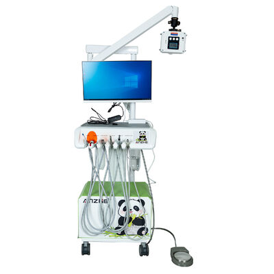 550W Portable Dental Unit with 0.8Mpa Pressure and 38DB Noise All-in-One Mobile Dental Workstation