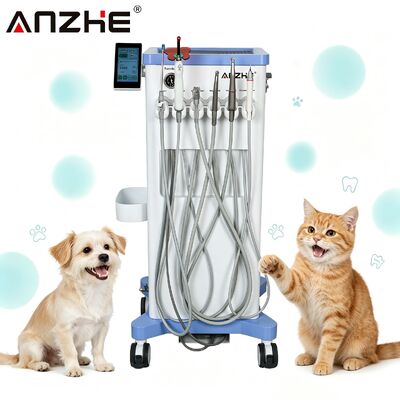 ভালো দাম ANZHE ভেটেরিনারি মোবাইল ডেন্টাল ইউনিট 550W অল-ইন-ওয়ান ইন্টিগ্রেটেড পেট ডেন্টাল ওয়ার্কস্টেশন 58 ডিবি আল্ট্রা-নিরব অপারেশন সহ অনলাইন