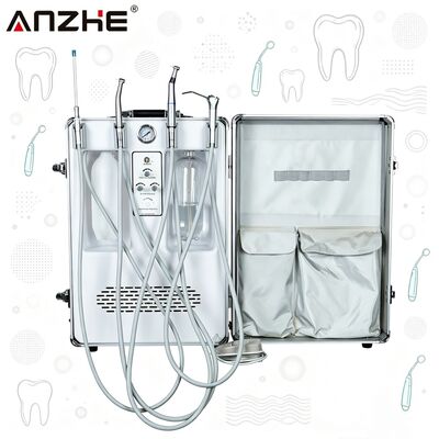 ভালো দাম ANZHE Dental Unit Suitcase Top Configuration Mobile Dental Unit with Built in 550W Air Compressor for Dental and Vet Clinic অনলাইন